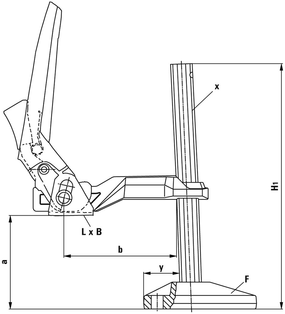 マシンテーブルクランプ BS – BESSEY